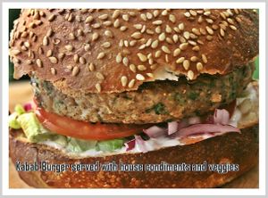 kabab at Veggies Bar in Jerusalem