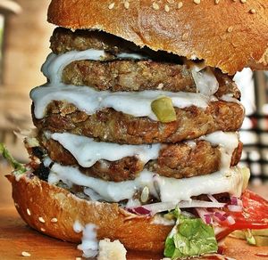 Big Ben  at Veggies Bar in Jerusalem