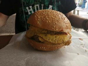 The indian dish at Veggies Bar in Jerusalem