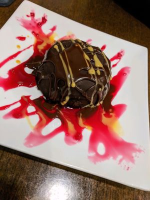 Mocha icecream covered in chocolate! at Veggies Bar in Jerusalem