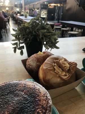 Biscoff Donut and Custard Bombolone @Plant 4 Bowden  at Cakeboy Donuts - Pop-up in Bowden