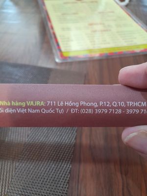 Address at Vajra in Ho Chi Minh City