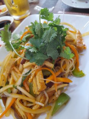Fried noodles at Vajra in Ho Chi Minh City