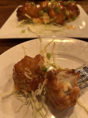 Vegan bang bang cauliflower   at Montero's Restaurant & Bar in Elizabeth City