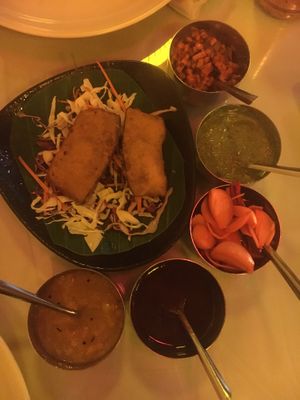 the complimentary starter at Baba's Kitchen in Hoi An