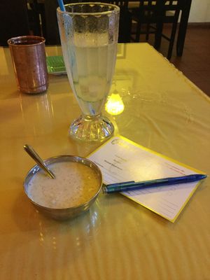 Complimentary dessert  at Baba's Kitchen in Hoi An