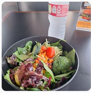 Beautiful salad at Sankofa Kitchen in Dallas