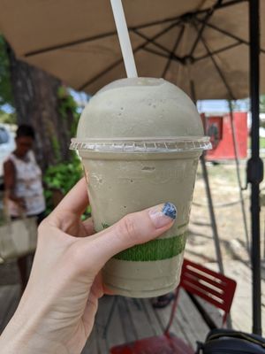 Seamoss matcha vanilla shake! at The Apple Crate Food Truck/Cart in Bridgetown