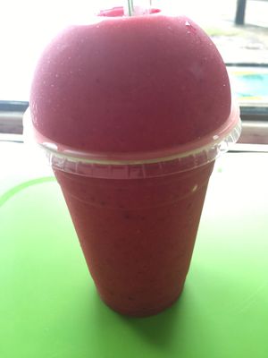 Strawberry Banana Smoothie at The Apple Crate Food Truck/Cart in Bridgetown