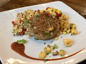 Jackfruit “Crab Cakes”  at Kitchen 519 in Glendora