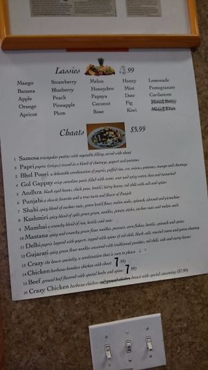 Menu  at Mood Cafe  in Philadelphia