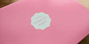 Takeaway box at Five Daughters Bakery - Eastland Ave in Nashville