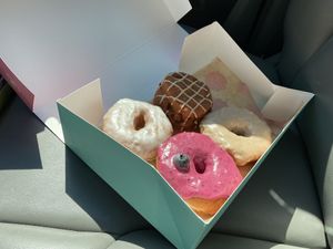 Just what you need for the last leg of your road trip. Vegan doughnuts!  at Five Daughters Bakery - Eastland Ave in Nashville