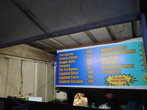 Menu 2 at Seed Dreams in El Nido