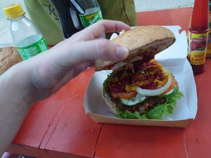 Ultimate Vegan Burger at Seed Dreams in El Nido