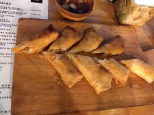 Spring rolls at Seed Dreams in El Nido