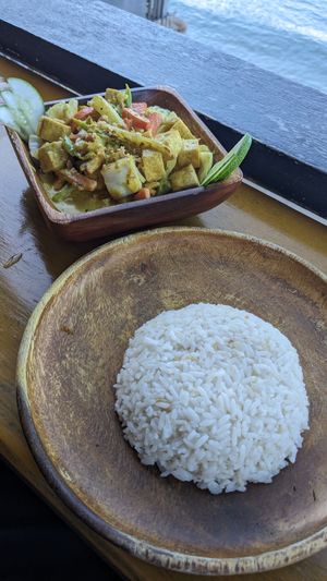 🍛 Vegetable Tofu with Curry (280PHP | 5$) - rice is extra (30PHP) at Seed Dreams in El Nido