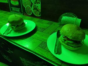 200 php each (chickpea burger) at Seed Dreams in El Nido