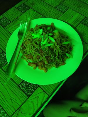 Spicy tomato ramen (200php) - a really big portion! at Seed Dreams in El Nido