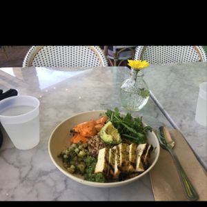 mother bowl tofu  at Flower Child in Dallas