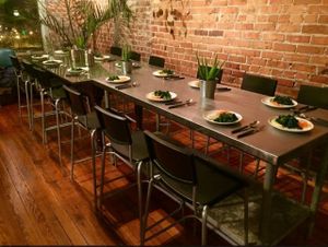 monthly vegan supper club at Global Breath Studio in Durham