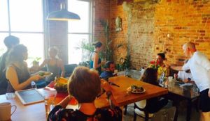 weekly vegan breakfast at Global Breath Studio in Durham