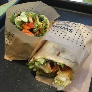 Pepper wrap  at Swing Kitchen - Josefstadt in Vienna