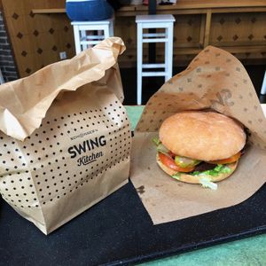 Chilli and swing burger at Swing Kitchen - Josefstadt in Vienna