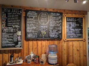 Menu at Wild Island in Orcas Island