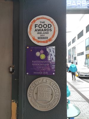 Awards at Umi Falafel in Cork
