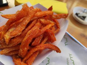 Sweet potato chips at Umi Falafel in Cork