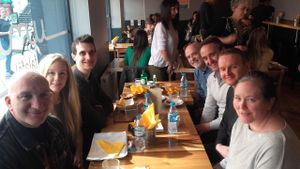 Cork Vegans and Veggies enjoying Umi Falafel :) at Umi Falafel in Cork