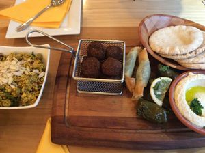 Plate for 2 persons at Umi Falafel in Cork