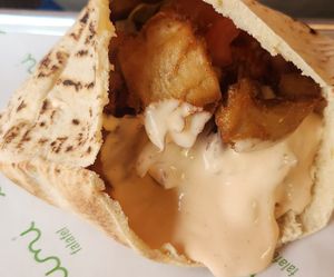 Plant based shwarma at Umi Falafel in Cork