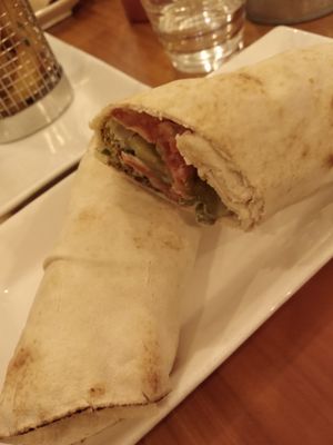 Lebanese wrap at Umi Falafel in Cork
