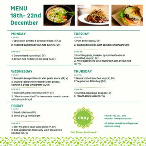 New attractive menu is on
Order now at House Of Chay: www.houseofchay.com  at House Of Chay in Ho Chi Minh City