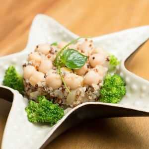 Quinoa, chickpea & vegetables in mustard sauce salad (V, GF)
Regular price 119.000₫

A perfect option for a filling yet not heavy meal. Get your complete protein from quinoa, chickpea and tons of nutrients from broccoli. Mustard sauce gives a real boost in taste! at House Of Chay in Ho Chi Minh City