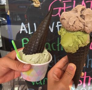 All vegan gelato at Gelato 101 Vegan Artisan in Northbridge