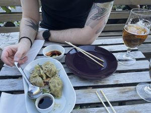 Dumplings  at Chong Qing in Stockholm