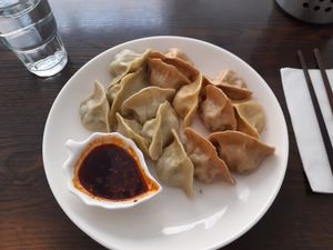 4 types of dumplings at 58 Dim Sum in Stockholm