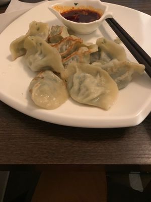 Spinach dumplings at 58 Dim Sum in Stockholm