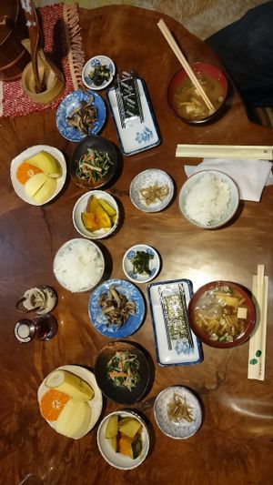 Vegan breakfast for two at Koshinzuka in Nagano