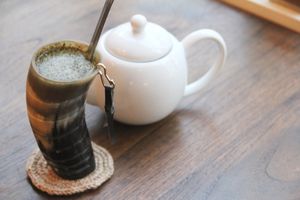 Organic Mate Tea from South America at Cafe Stay Happy in Tokyo
