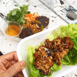 noodles and BBQ bites! at Eat Chay in London