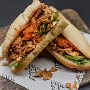 Korean BBQ Banh Mi at Eat Chay in London