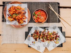 Side dishes at Eat Chay in London