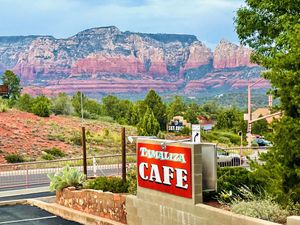 View from the patio.  at Tamaliza in Sedona