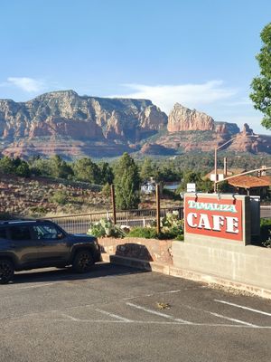 The view  at Tamaliza in Sedona