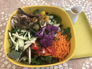 Gorgeous salad  at World Food Barn in Paris