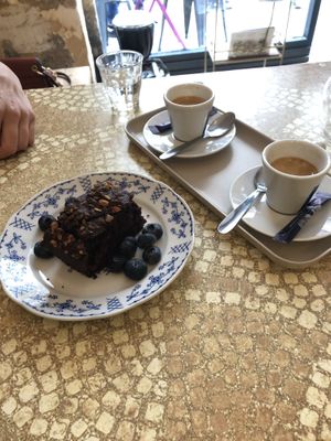 Chocolate cake :) at World Food Barn in Paris